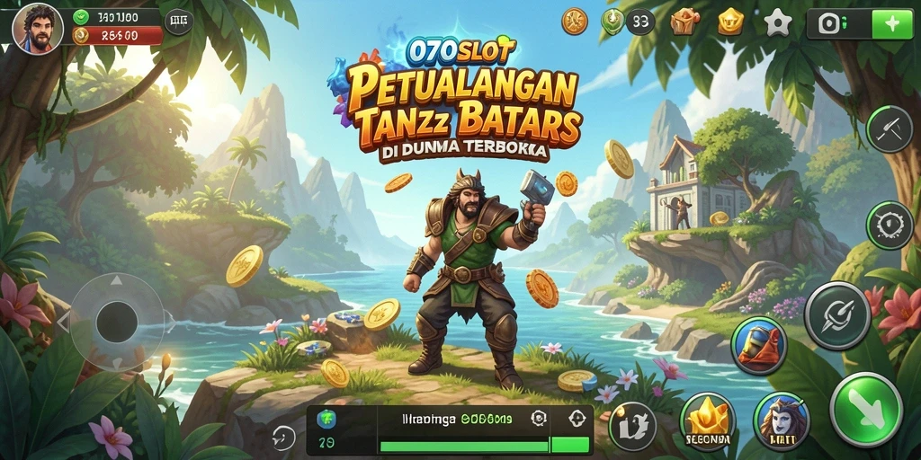 Screenshot gameplay 070SLOT di dunia terbuka yang luas.
