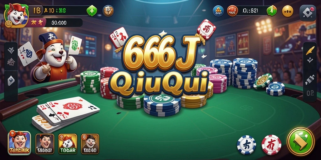 Tampilan seru gameplay QiuQiu di 666J.
