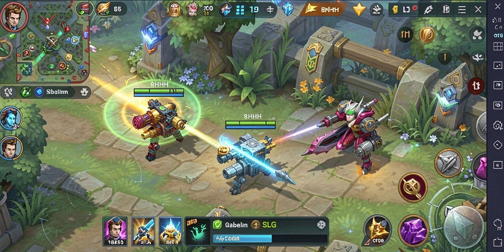 Tampilan gameplay mengesankan dari 8HHH dengan strategi mendalam.