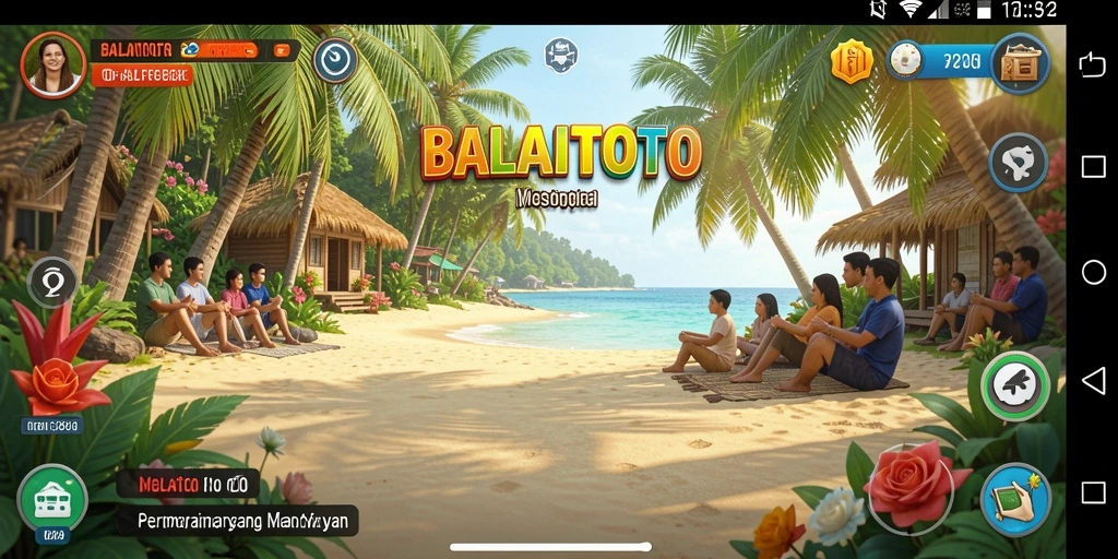 Screenshot gameplay BALAITOTO yang menunjukkan suasana bermain yang ceria.