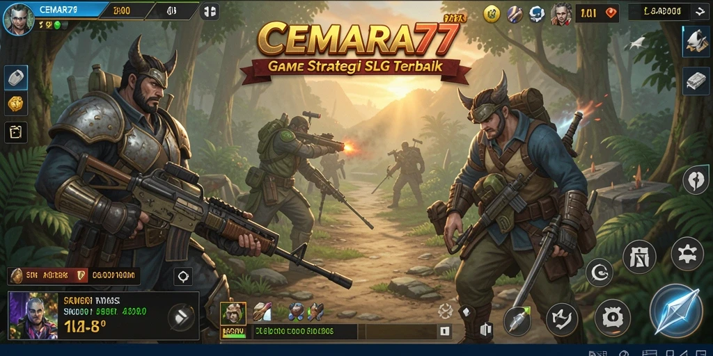 Screenshot CEMARA77 menampilkan serangan strategis antar pemain.