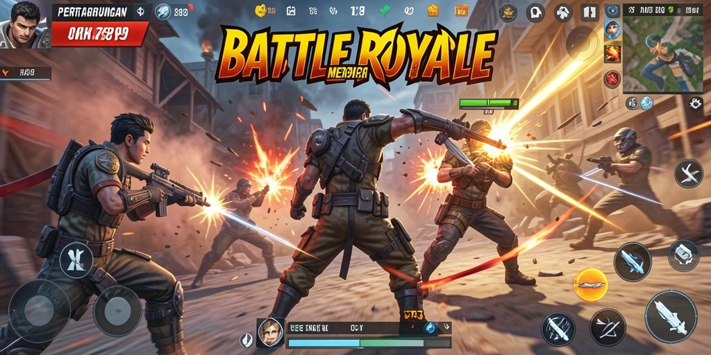 Gameplay mendebarkan di battlefield CK789 dengan pertarungan sengit.