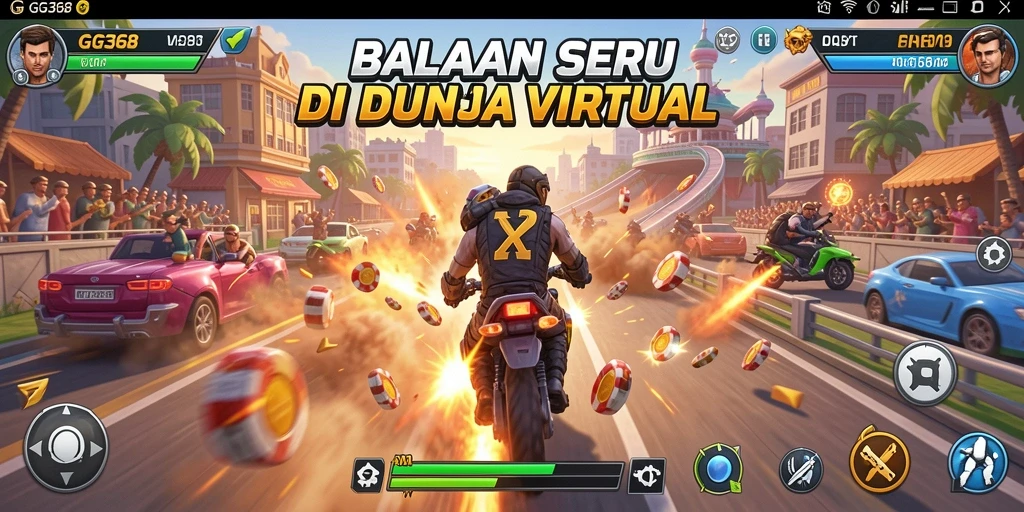Gameplay balapan menegangkan di GG368 dengan grafis menawan.