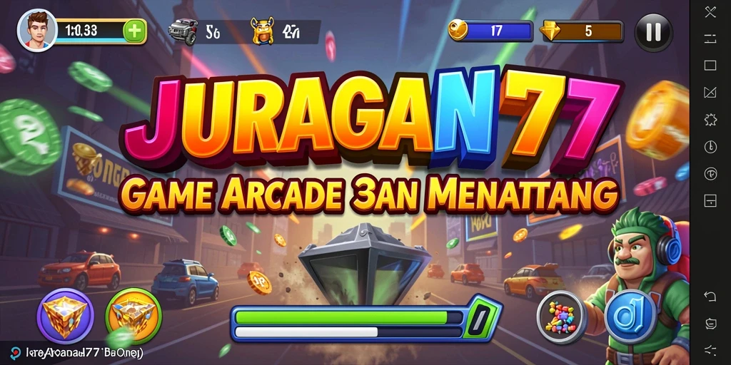 Tangkapan layar JURAGAN77 menunjukkan aksi seru gameplay Arcade.