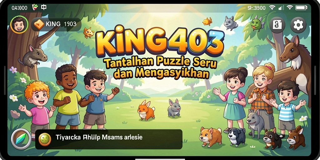 Tampilan gameplay KING403 yang penuh tantangan dan teka-teki cerdas.