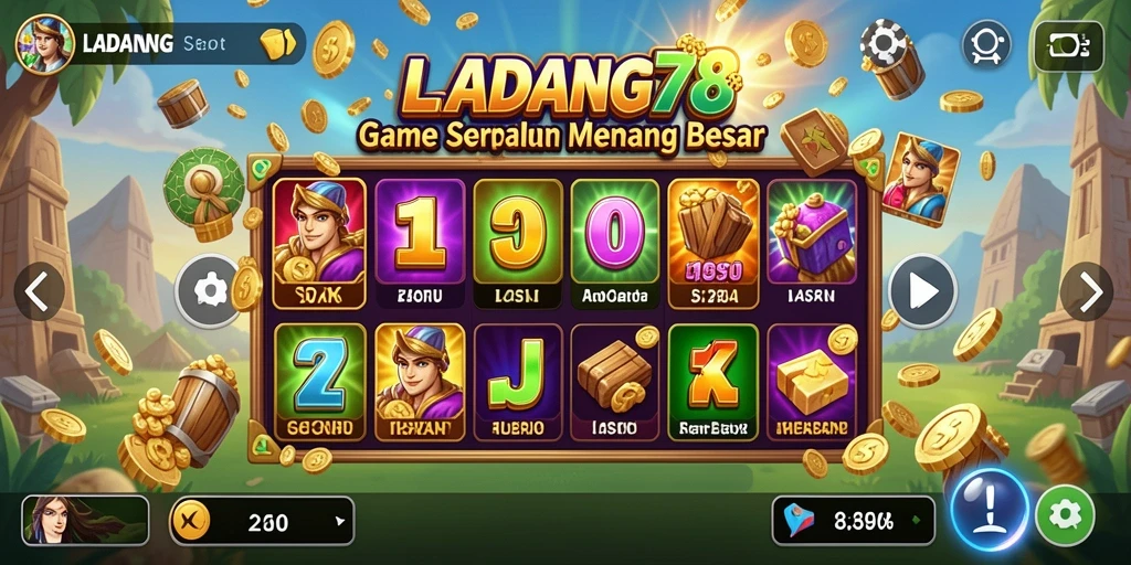 Tampilan gameplay seru dan interaktif dari LADANG78.