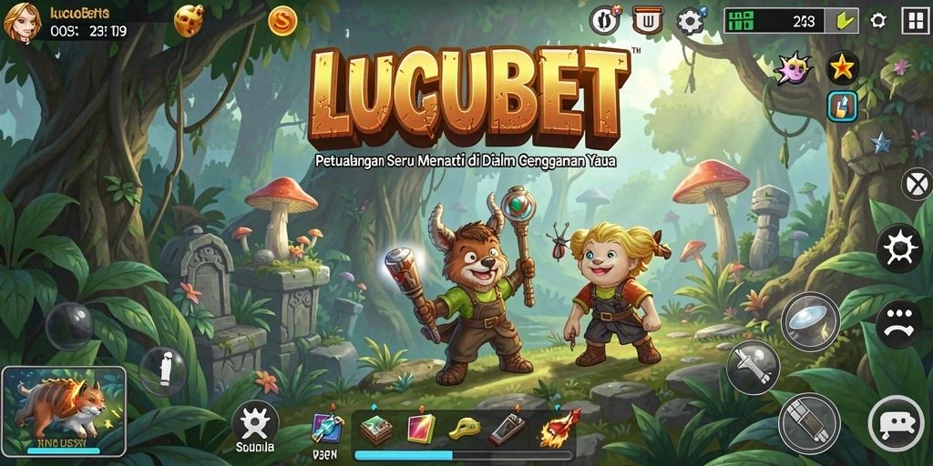 Tampilan gameplay seru dalam LUCUBET yang menantang para pemain.