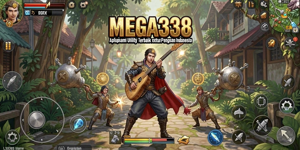 Tampilan antarmuka MEGA338 yang intuitif dan modern.