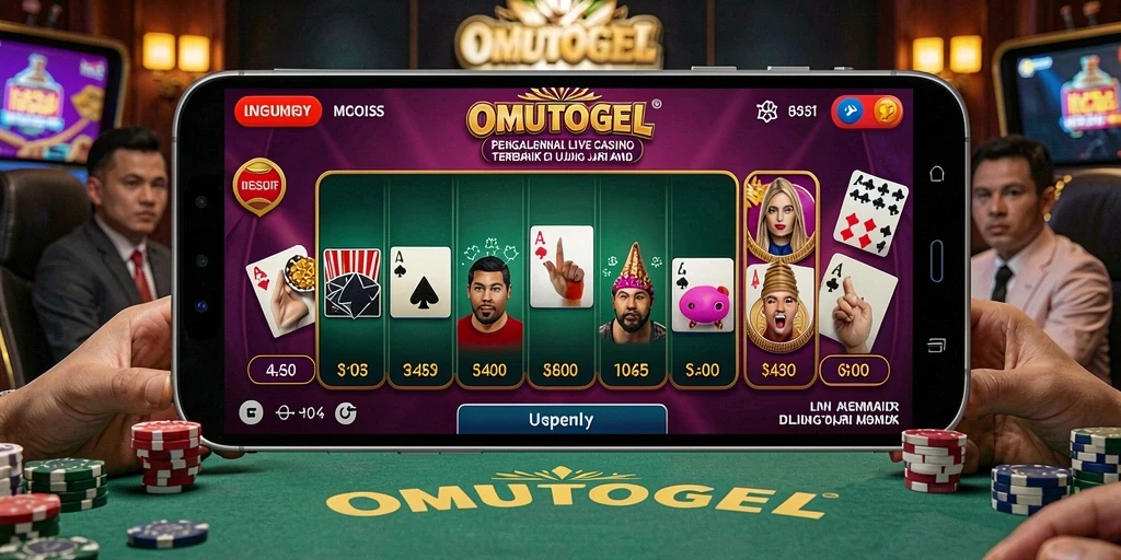 Tampilan menarik dari gameplay Live Casino di OMUTOGEL.