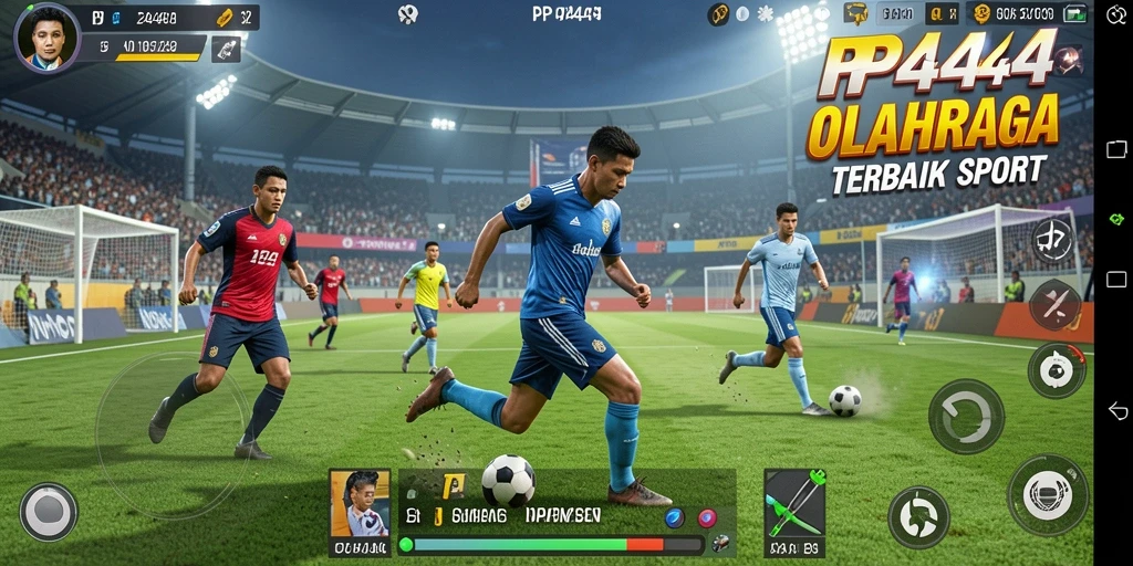 Gameplay yang mendebarkan dalam PP444 dengan aksi olahraga nyata.