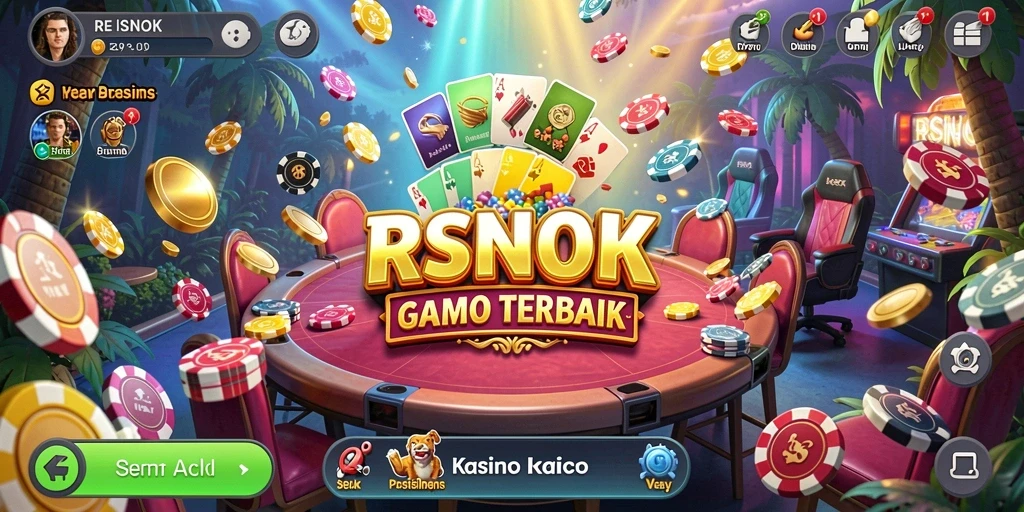 Screenshot RSNOK menampilkan suasana permainan Kasino yang mendebarkan.