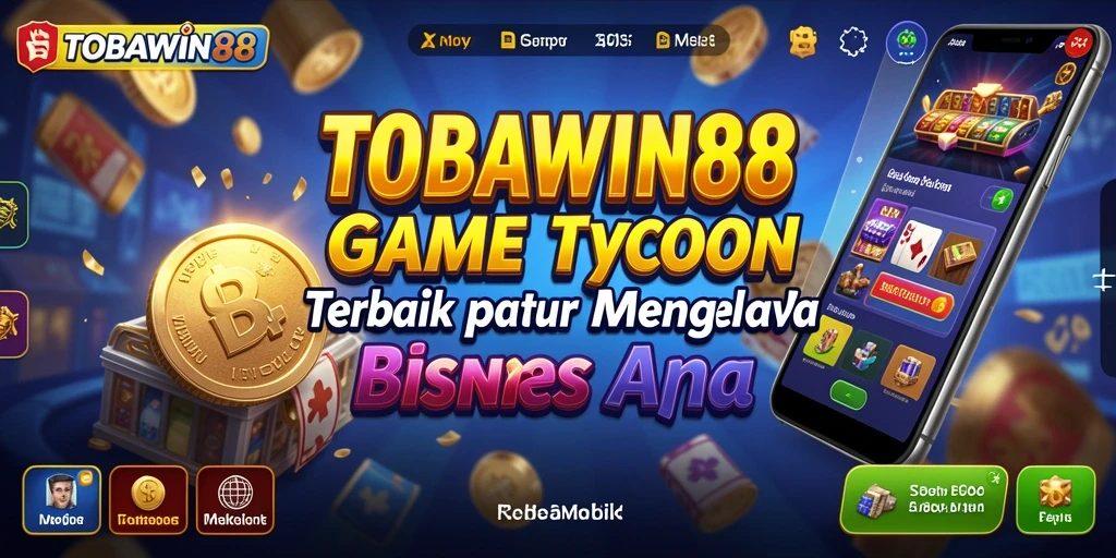 Tampilan gameplay TOBAWIN88, menampilkan manajemen bisnis yang seru dan menyenangkan.