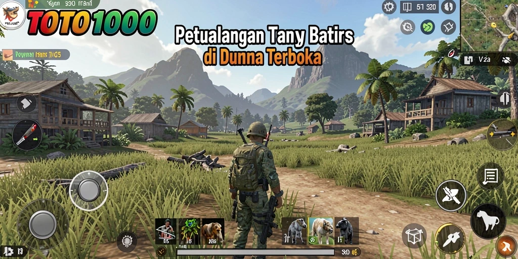 Menampilkan gameplay mendebarkan di dunia terbuka TOTO1000.