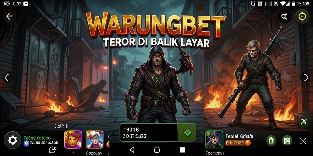 Screenshot menampilkan gameplay menyeramkan di WARUNGBET.