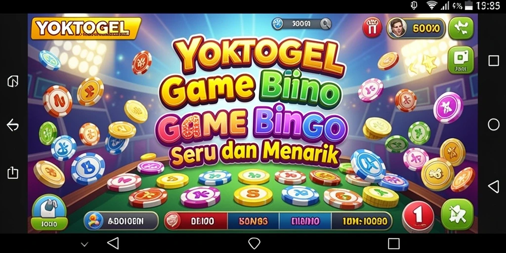 Screenshot utama YOKTOGEL menampilkan gameplay Bingo yang seru.