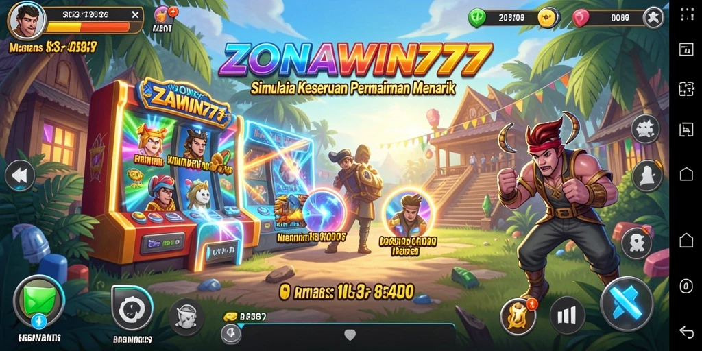 Tampilan gameplay menarik dari ZONAWIN777 dengan elemen simulasi.